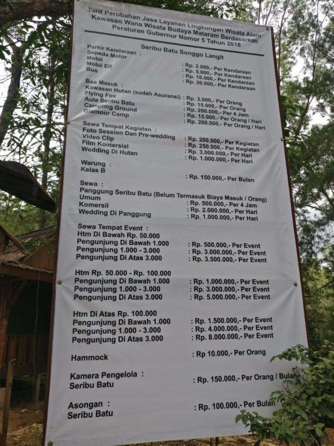 Seribu Batu Songgo Langit Resort & Camp Bantul Exterior foto